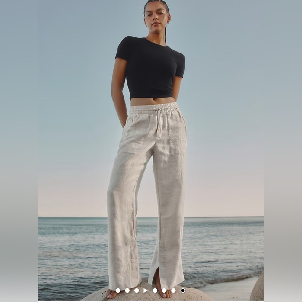 Athleta Women’s White Linen Pants